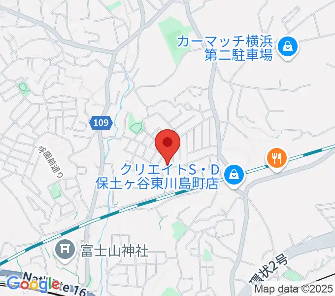 クラビアハウスの地図