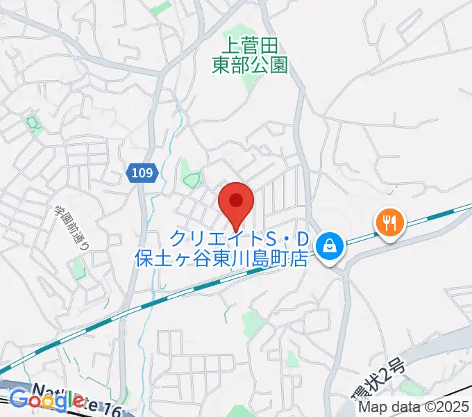 クラビアハウスの地図