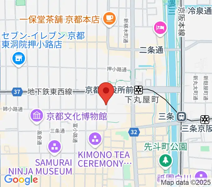 民族楽器コイズミの地図