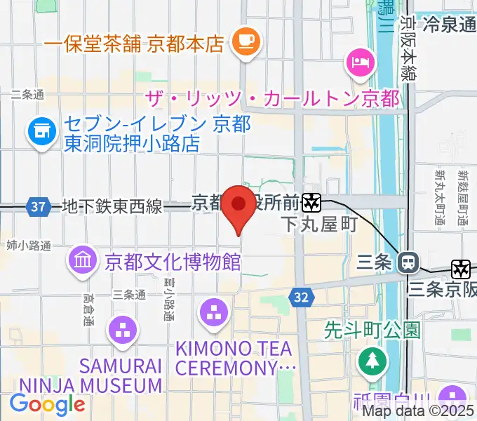 民族楽器コイズミの地図
