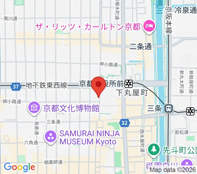 民族楽器コイズミの地図