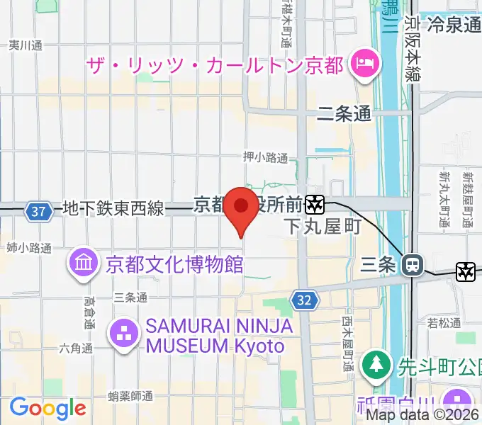 民族楽器コイズミの地図