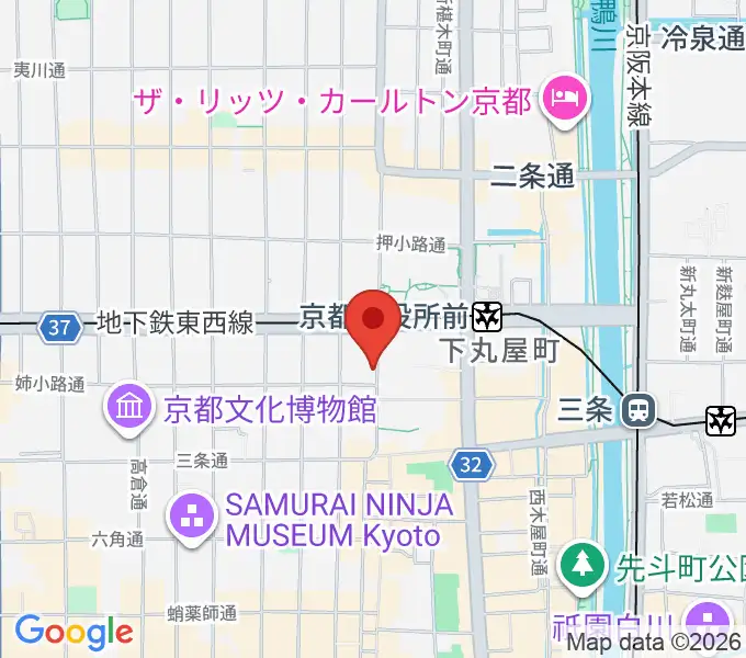 民族楽器コイズミの地図