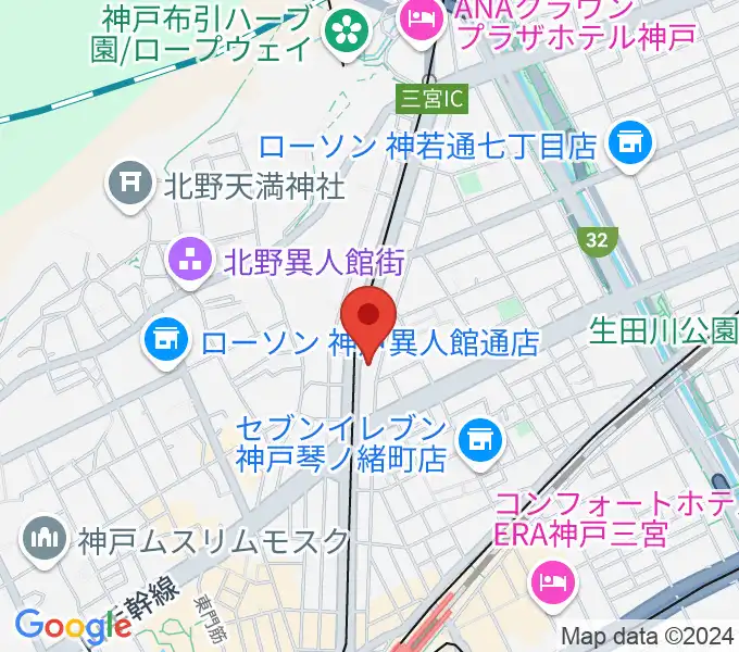 ブリーズ楽器の地図