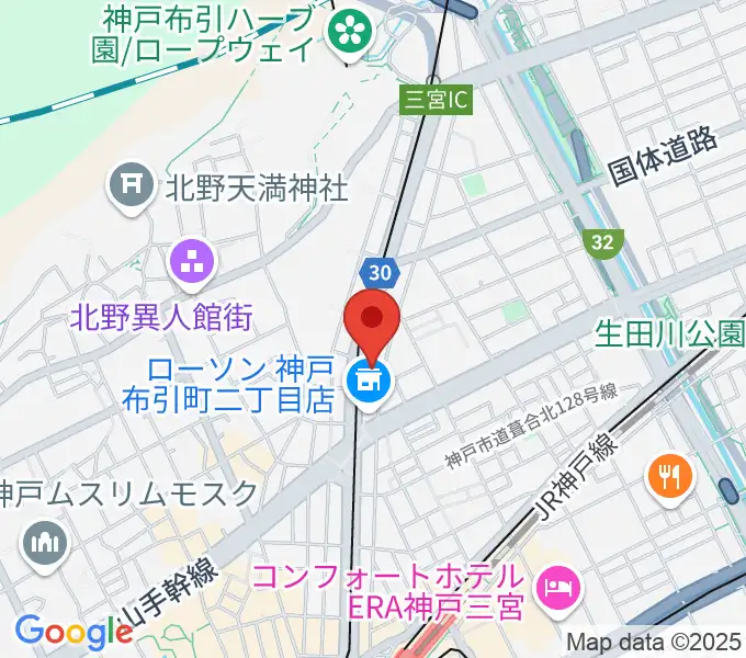 ブリーズ楽器の地図