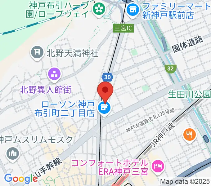 ブリーズ楽器の地図