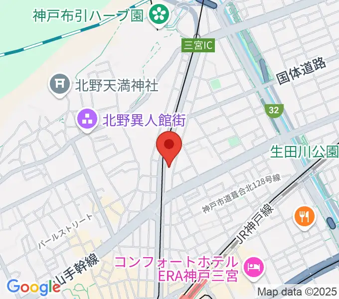 ブリーズ楽器の地図