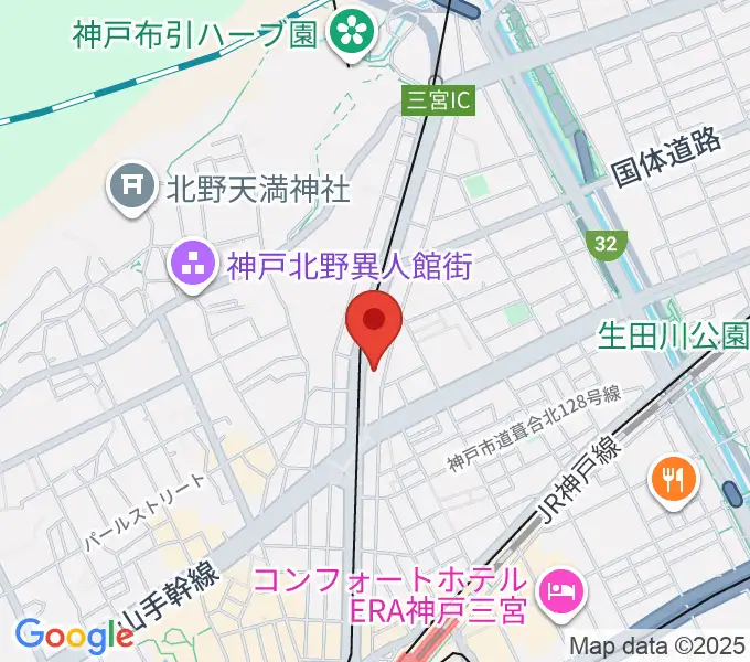 ブリーズ楽器の地図
