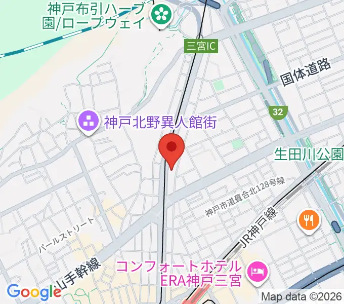 ブリーズ楽器の地図