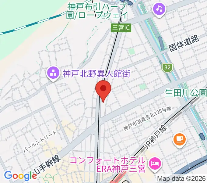 ブリーズ楽器の地図