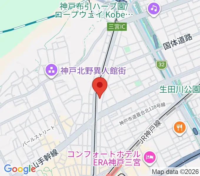 ブリーズ楽器の地図