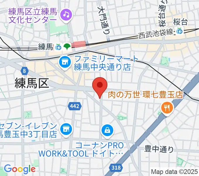 ネオリアこおろぎの地図