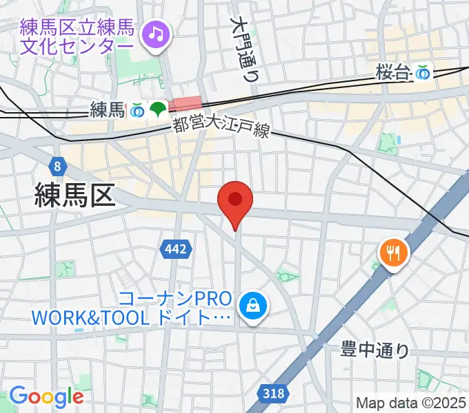 ネオリアこおろぎの地図