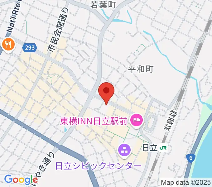 クシダピアノ社の地図