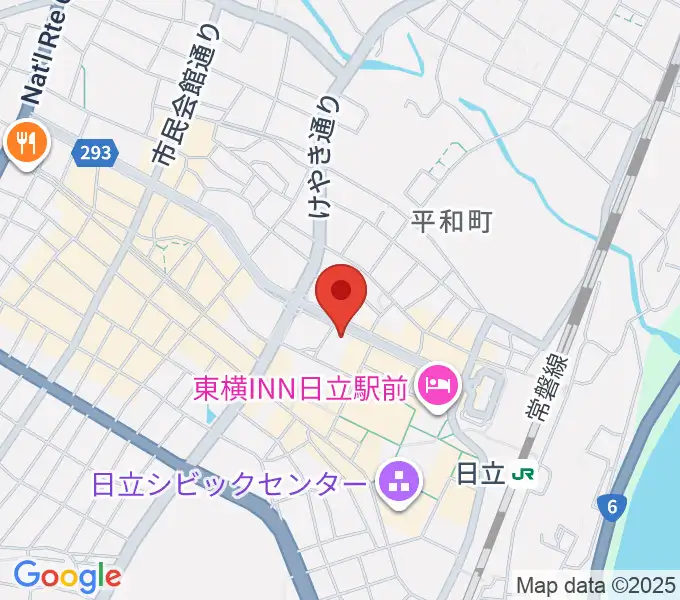 クシダピアノ社の地図