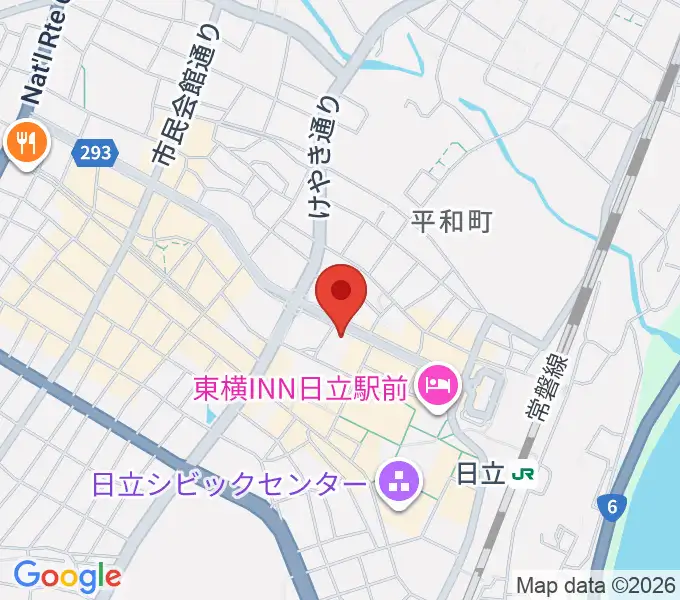 クシダピアノ社の地図
