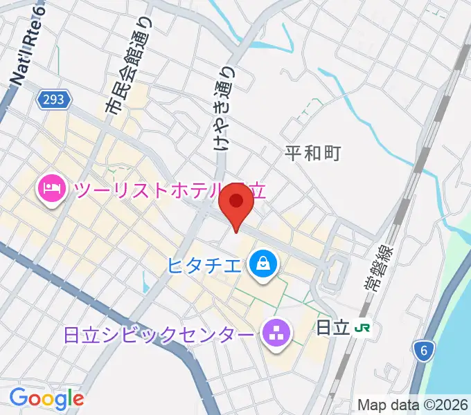 クシダピアノ社の地図