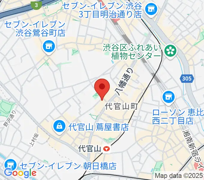 弦楽器専門店ラルジュの地図