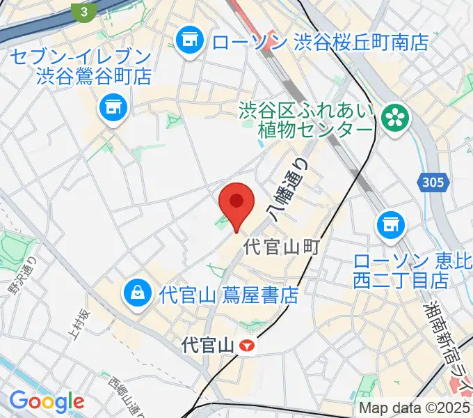 弦楽器専門店ラルジュの地図