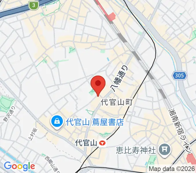 弦楽器専門店ラルジュの地図