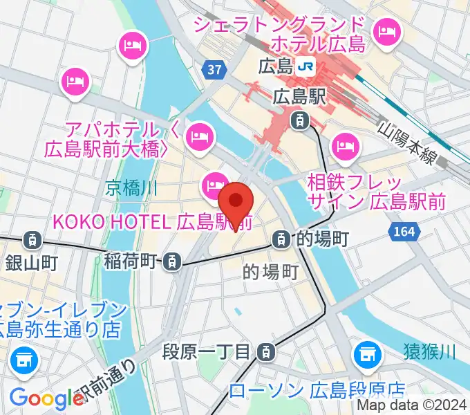 ミュージックライフTAO広島店の地図