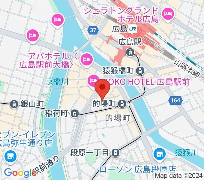 ミュージックライフTAO広島店の地図