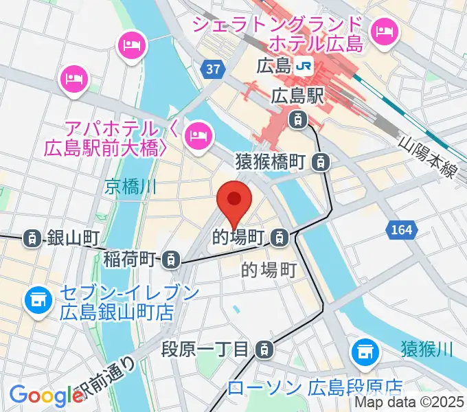 ミュージックライフTAO広島店の地図