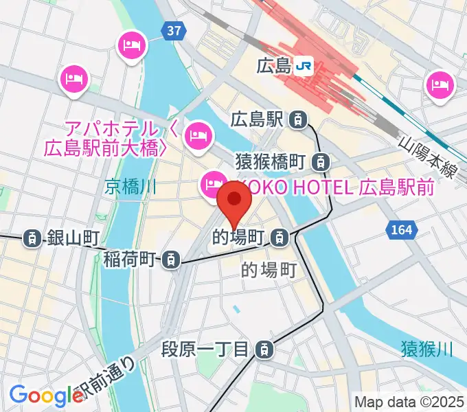 ミュージックライフTAO広島店の地図