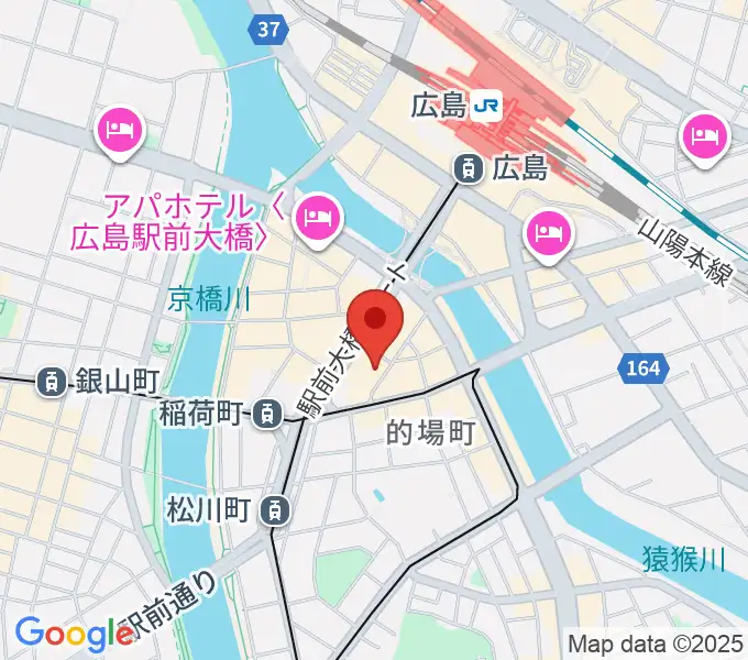 ミュージックライフTAO広島店の地図