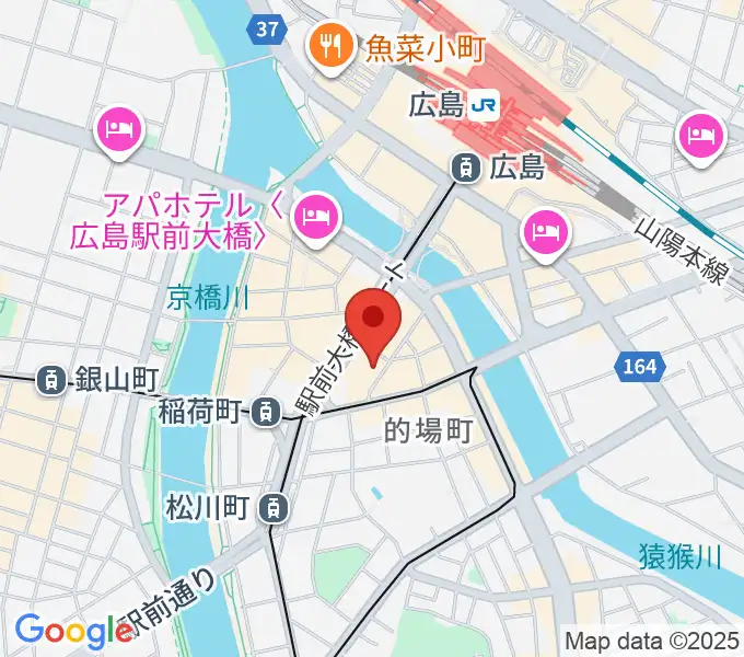 ミュージックライフTAO広島店の地図