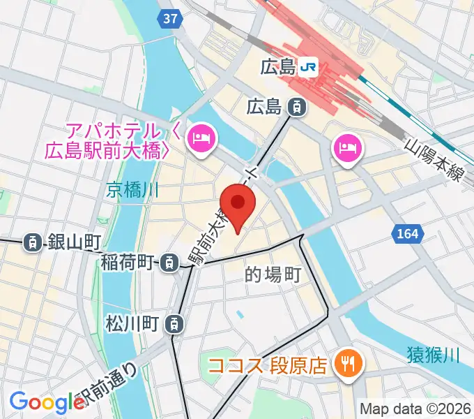 ミュージックライフTAO広島店の地図