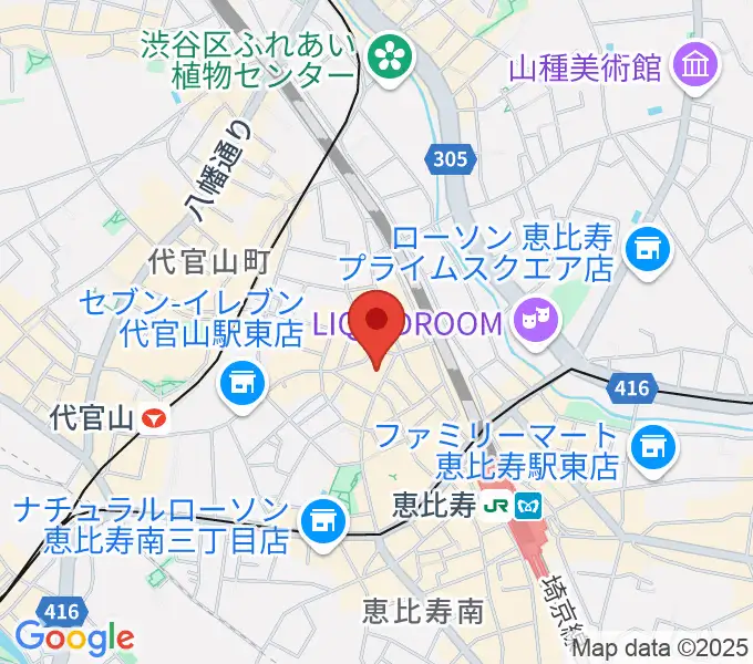 古賀弦楽器の地図