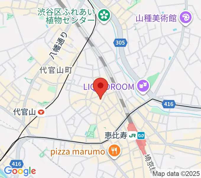 古賀弦楽器の地図