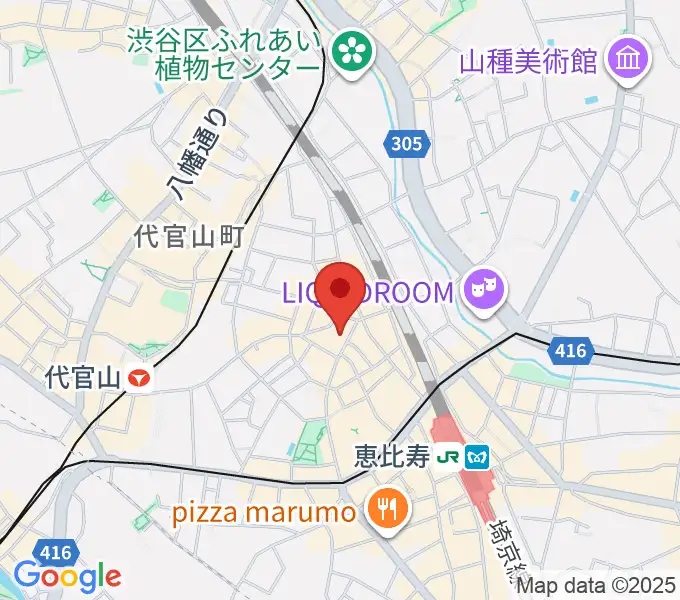 古賀弦楽器の地図