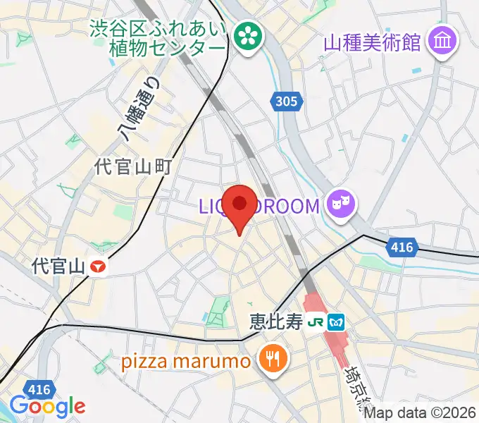 古賀弦楽器の地図