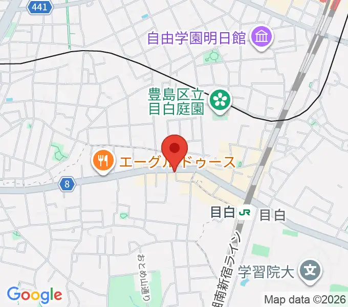 株式会社目白の地図