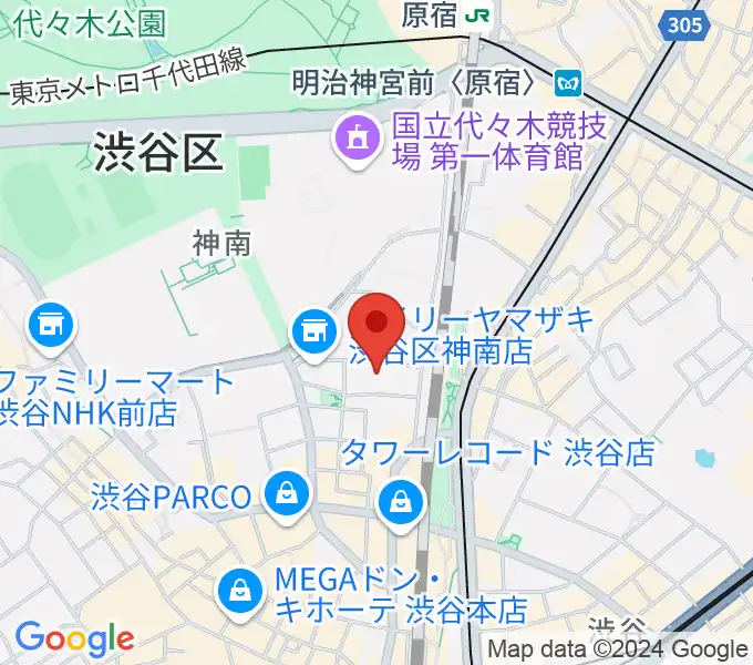 ロックオンカンパニー渋谷店の地図