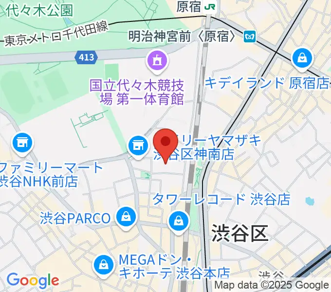 ロックオンカンパニー渋谷店の地図