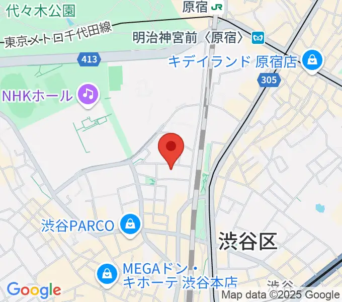ロックオンカンパニー渋谷店の地図