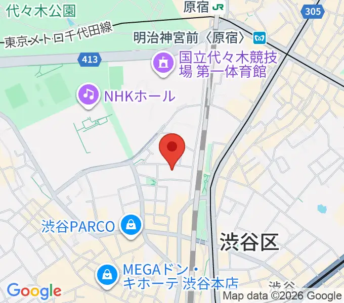 ロックオンカンパニー渋谷店の地図