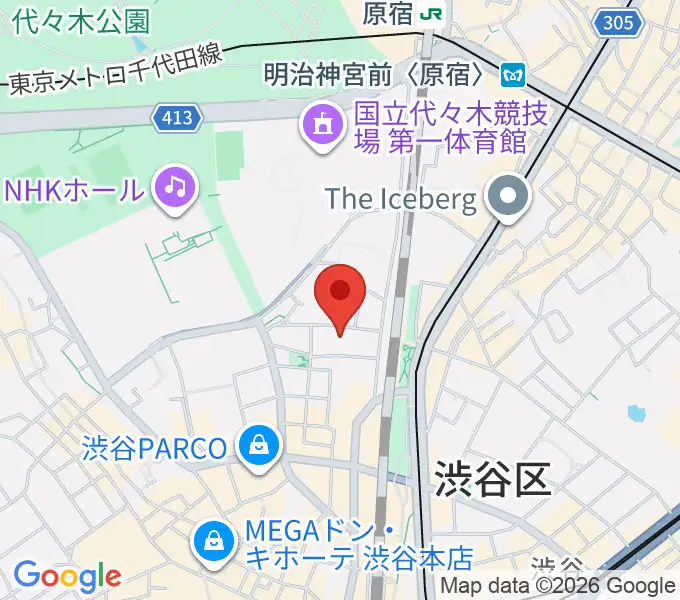 ロックオンカンパニー渋谷店の地図