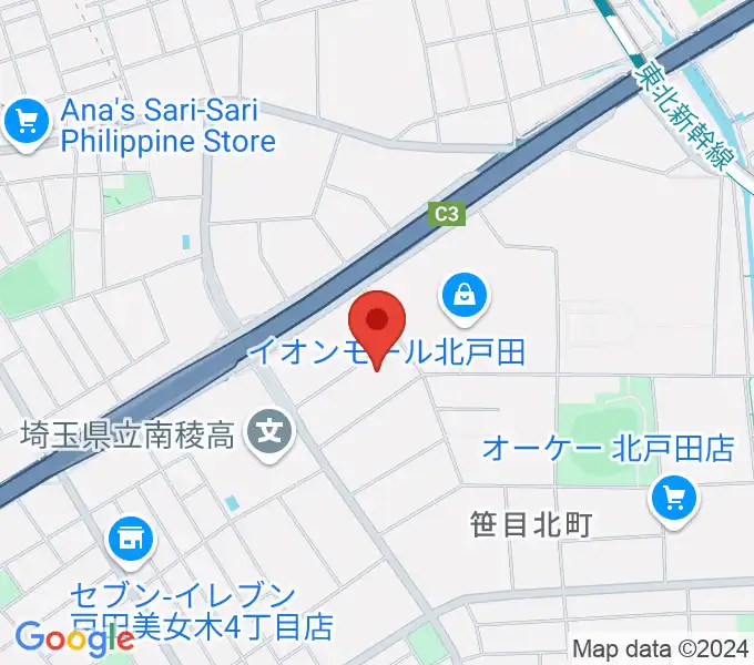 管楽器修理 ミルズの地図