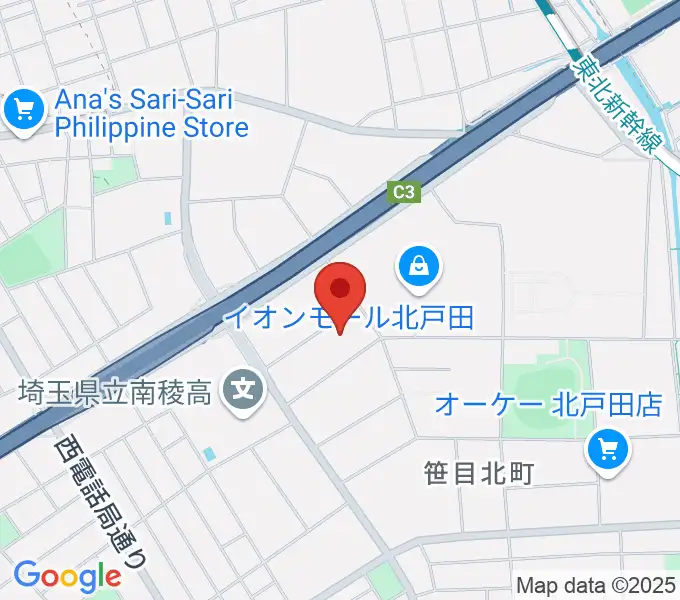 管楽器修理 ミルズの地図