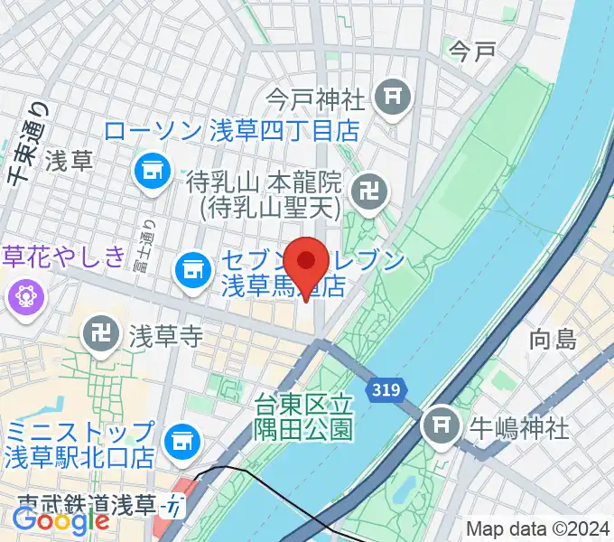 宮本卯之助商店の地図