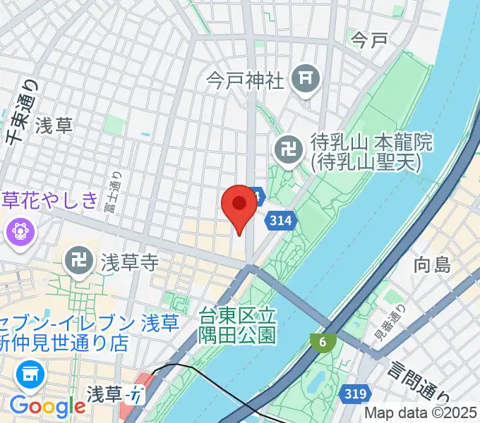 宮本卯之助商店の地図