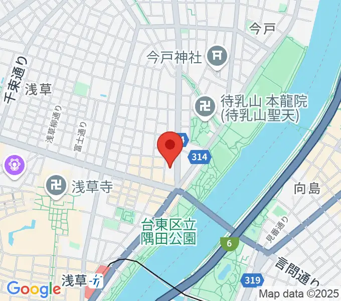 宮本卯之助商店の地図