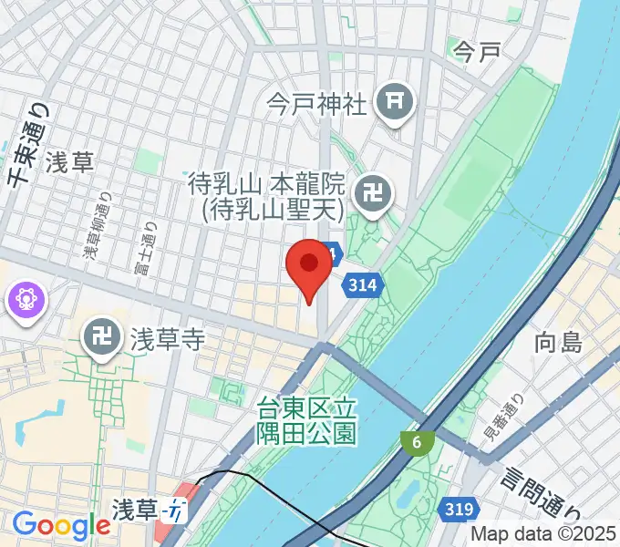 宮本卯之助商店の地図