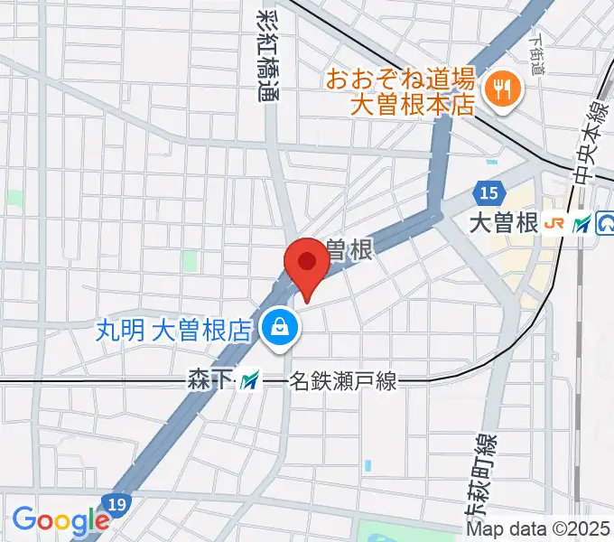 ミューズ音楽館の地図
