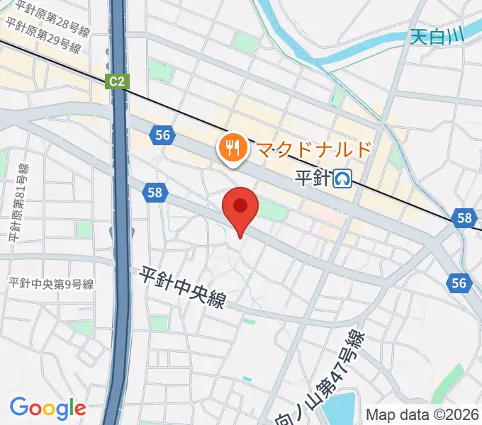 名古屋ピアノ調律センターの地図
