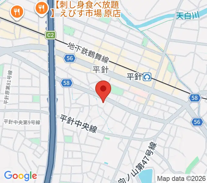 名古屋ピアノ調律センターの地図